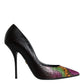 Dolce & Gabbana Multicolor Exotic Leather Heels Pumps Shoes