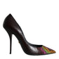 Dolce & Gabbana Multicolor Exotic Leather Heels Pumps Shoes