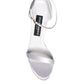 Dolce & Gabbana White Keira Satin Ankle Strap Sandals Shoes