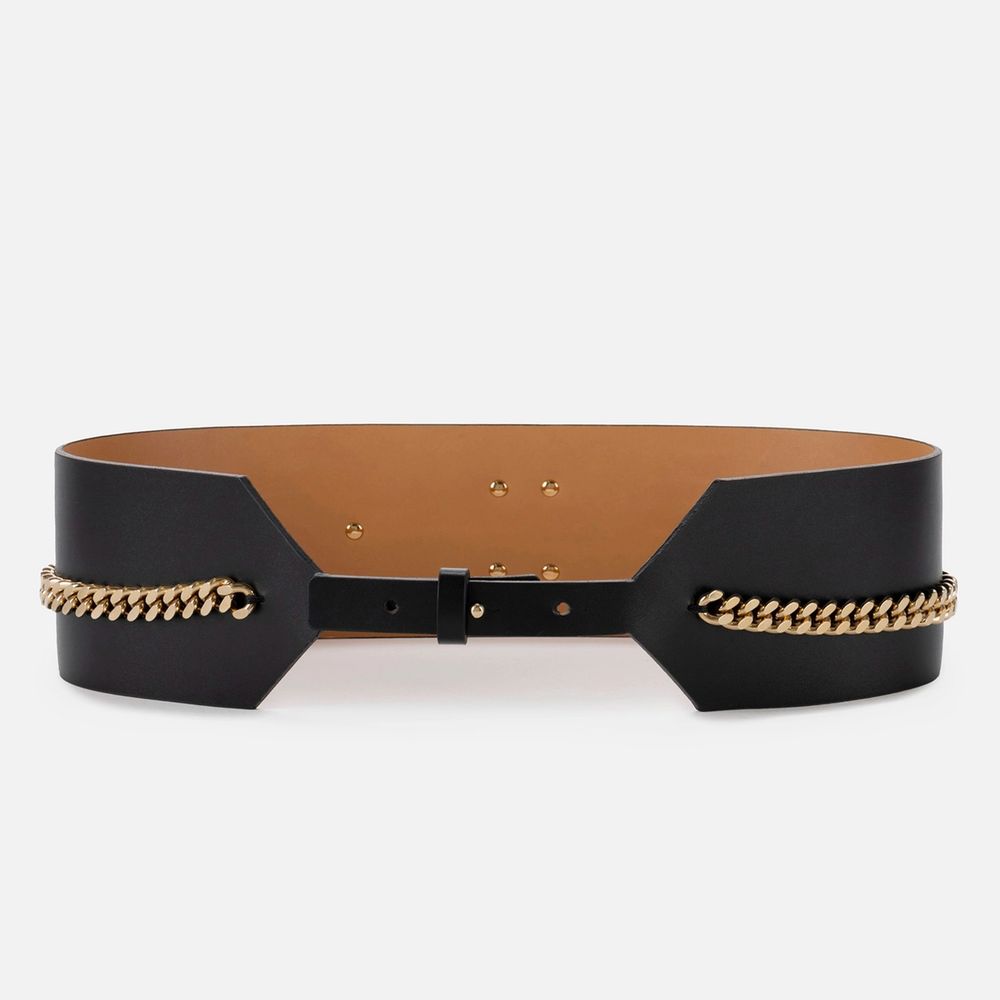 Elisabetta Franchi Black Artificial Leather Belt