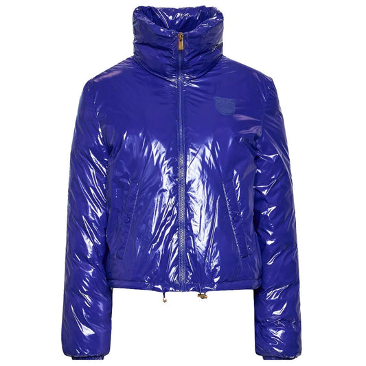 PINKO Blue Nylon Jackets & Coat