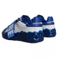 Dolce & Gabbana White Blue Amore Print Leather Sneakers Shoes