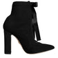 Dolce & Gabbana Black Jersey Stretch Ankle Booties Shoes