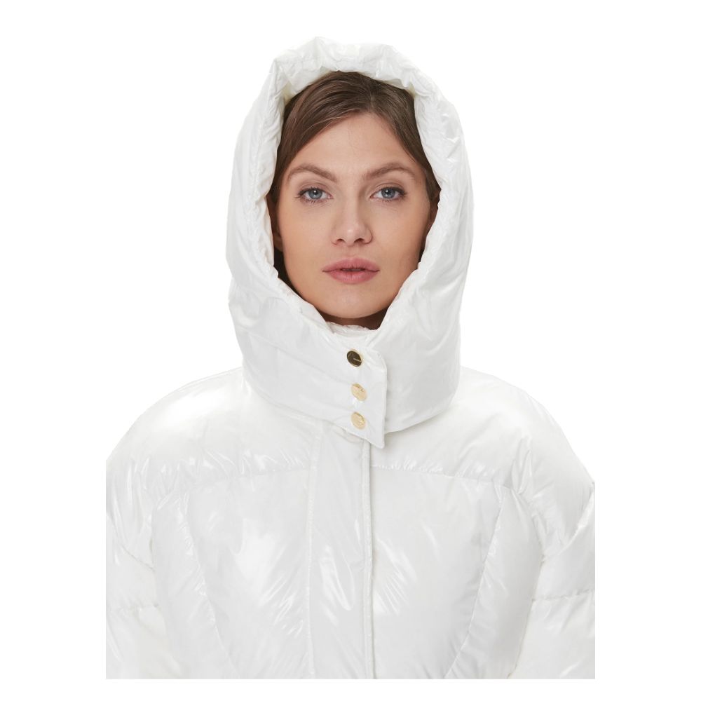 PINKO White Nylon Jackets & Coat