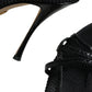 Dolce & Gabbana Black Mesh Stiletto Heels Sandals Shoes