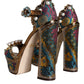 Dolce & Gabbana Fuchsia Jacquard Embellished Keira Sandals Shoes