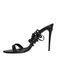 Dolce & Gabbana Black Keira Sandals Stilettos Strap Shoes