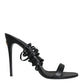 Dolce & Gabbana Black Keira Sandals Stilettos Strap Shoes