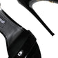 Dolce & Gabbana Black KEIRA Heels Ankle Strap Sandals Shoes