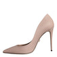 Dolce & Gabbana Beige Leather Stiletto Heels Pumps Shoes