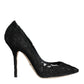 Dolce & Gabbana Black Taormina Lace Bellucci Pumps Shoes