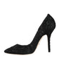 Dolce & Gabbana Black Taormina Lace Bellucci Pumps Shoes