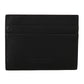 Billionaire Italian Couture Exquisite Black Leather Men's Wallet