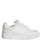 Dolce & Gabbana White Calfskin Leather Miami Low Top Sneakers Shoes