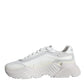 Dolce & Gabbana White DAYMASTER Calf Leather Sneakers Shoes