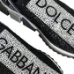 Dolce & Gabbana Black Strass Sorrento Low Top Sneakers Shoes