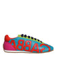 Dolce & Gabbana Multicolor Leather Logo Casual Sneakers Shoes