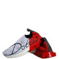 Dolce & Gabbana Red White Logo Sorrento Sneakers Shoes