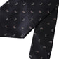 Dolce & Gabbana Dark Blue Fantasy 100% Silk Adjustable Men Tie