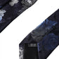 Dolce & Gabbana Dark Blue Floral Fantasy Silk Adjustable Men Tie