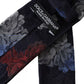 Dolce & Gabbana Dark Blue Floral Fantasy Silk Adjustable Men Tie