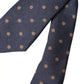 Dolce & Gabbana Black Dotted Fantasy Silk Adjustable Men Tie