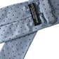 Dolce & Gabbana Light Blue Polka Dot Silk Adjustable Men Tie