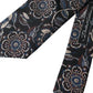 Dolce & Gabbana Black Floral Pattern Silk Adjustable Men Tie