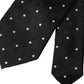 Dolce & Gabbana Black Polka Dot Fantasy Silk Adjustable Men Tie