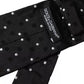 Dolce & Gabbana Black Polka Dot Fantasy Silk Adjustable Men Tie