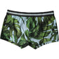 Dolce & Gabbana Multicolor Leaf Print Regular Boxer Underwear