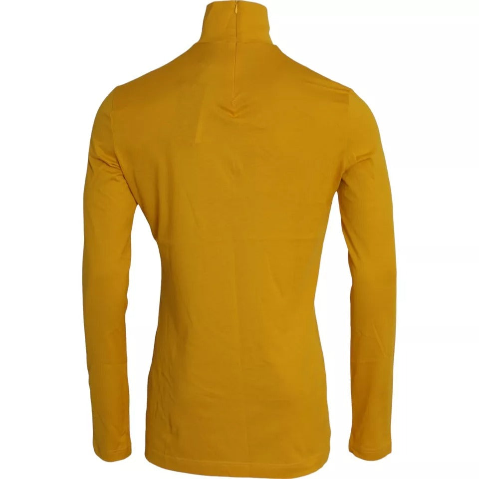 Dolce & Gabbana Dark Yellow Turtleneck Long Sleeves Sweater