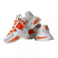 Dolce & Gabbana White Orange Airmaster Low Top Sneakers Shoes