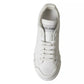 Dolce & Gabbana White Calfskin Leather Miami Low Top Sneakers Shoes