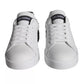 Dolce & Gabbana White Black Leather Portofino Sneakers Shoes