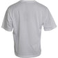 Dolce & Gabbana White Metal DG Logo Cotton Short Sleeves T-shirt