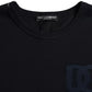 Dolce & Gabbana Black Logo Round Neck Short Sleeves T-shirt