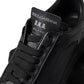 Dolce & Gabbana Black Leather Low Top Sneakers Men Shoes