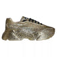 Dolce & Gabbana Gold Sequined Daymaster Low Top Sneakers Men Shoes