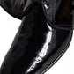 Dolce & Gabbana Black Patent Leather Derby Men Dress Shoes