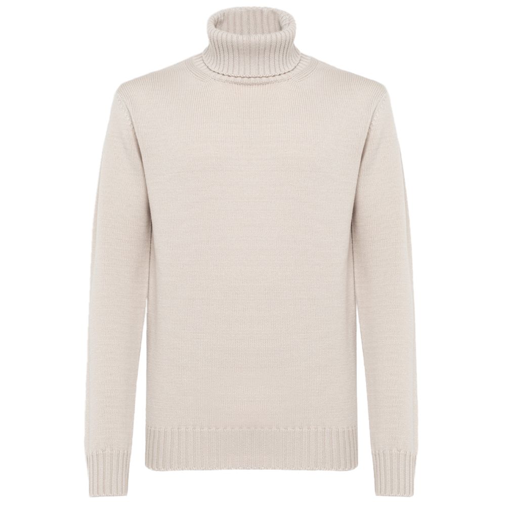 Alpha Studio White Cashmere Sweater