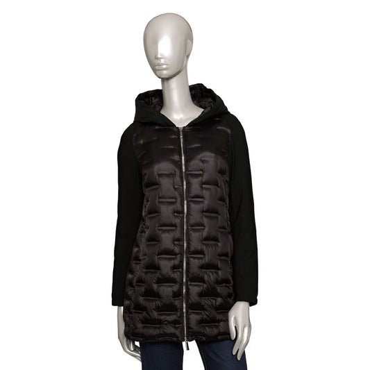 Baldinini Trend Black Polyester Jackets & Coat