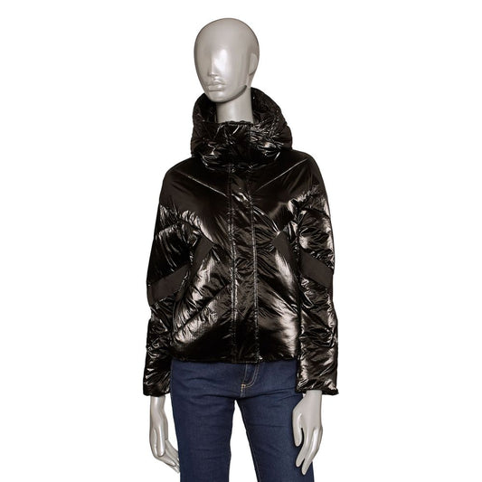 Baldinini Trend Black Polyester Jackets & Coat