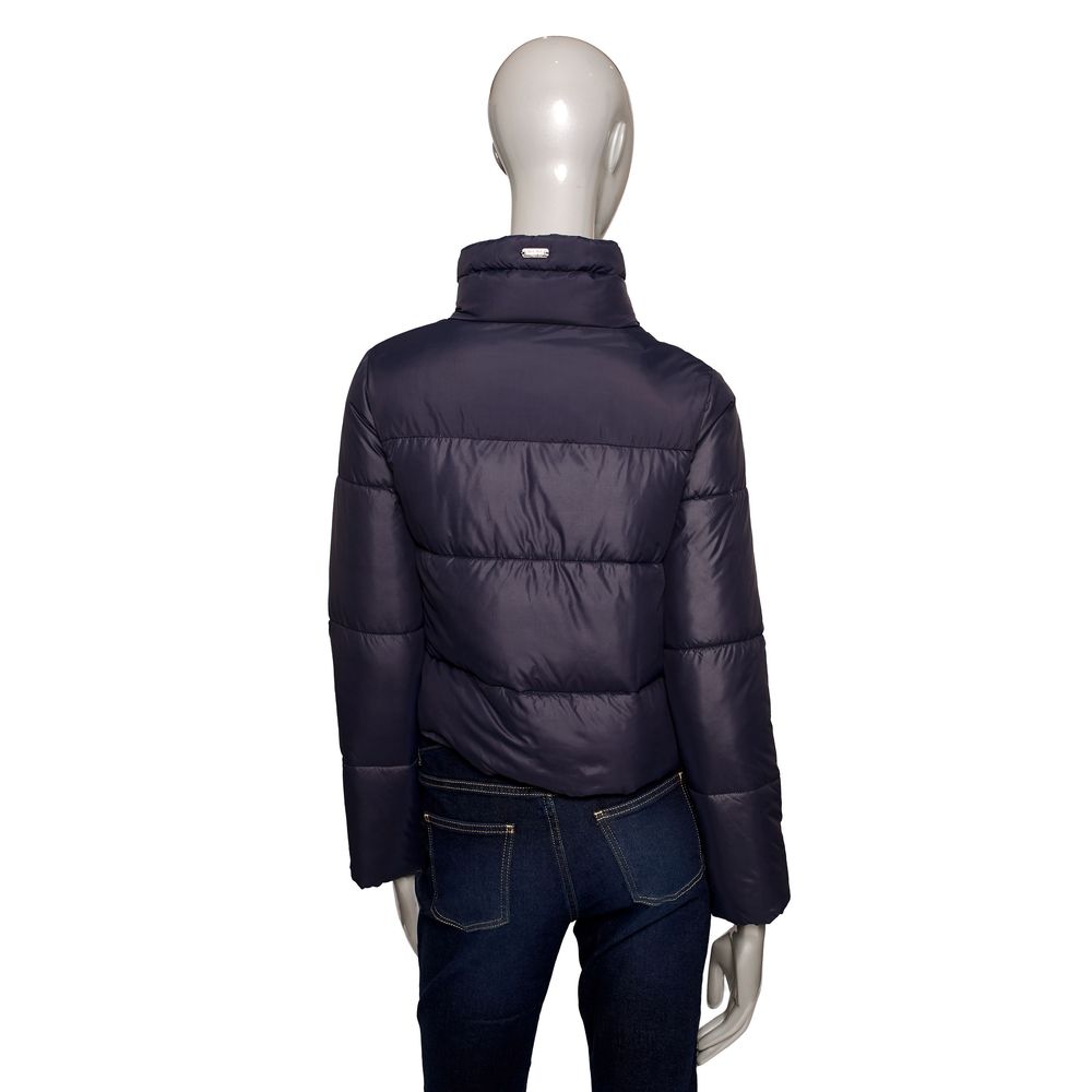 Baldinini Trend Blue Polyester Jackets & Coat