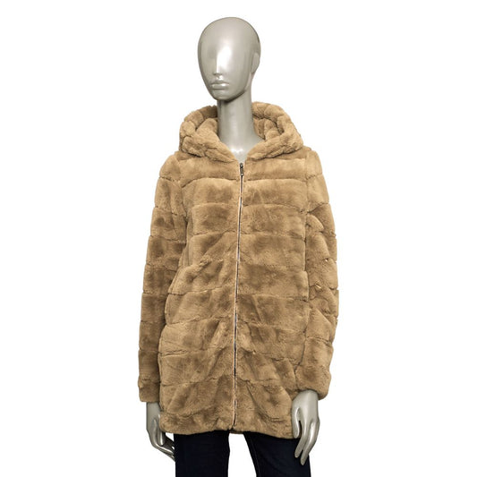 Baldinini Trend Beige Polyester Jackets & Coat