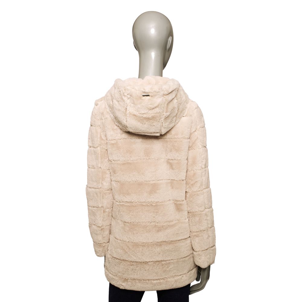 Baldinini Trend Beige Polyester Jackets & Coat