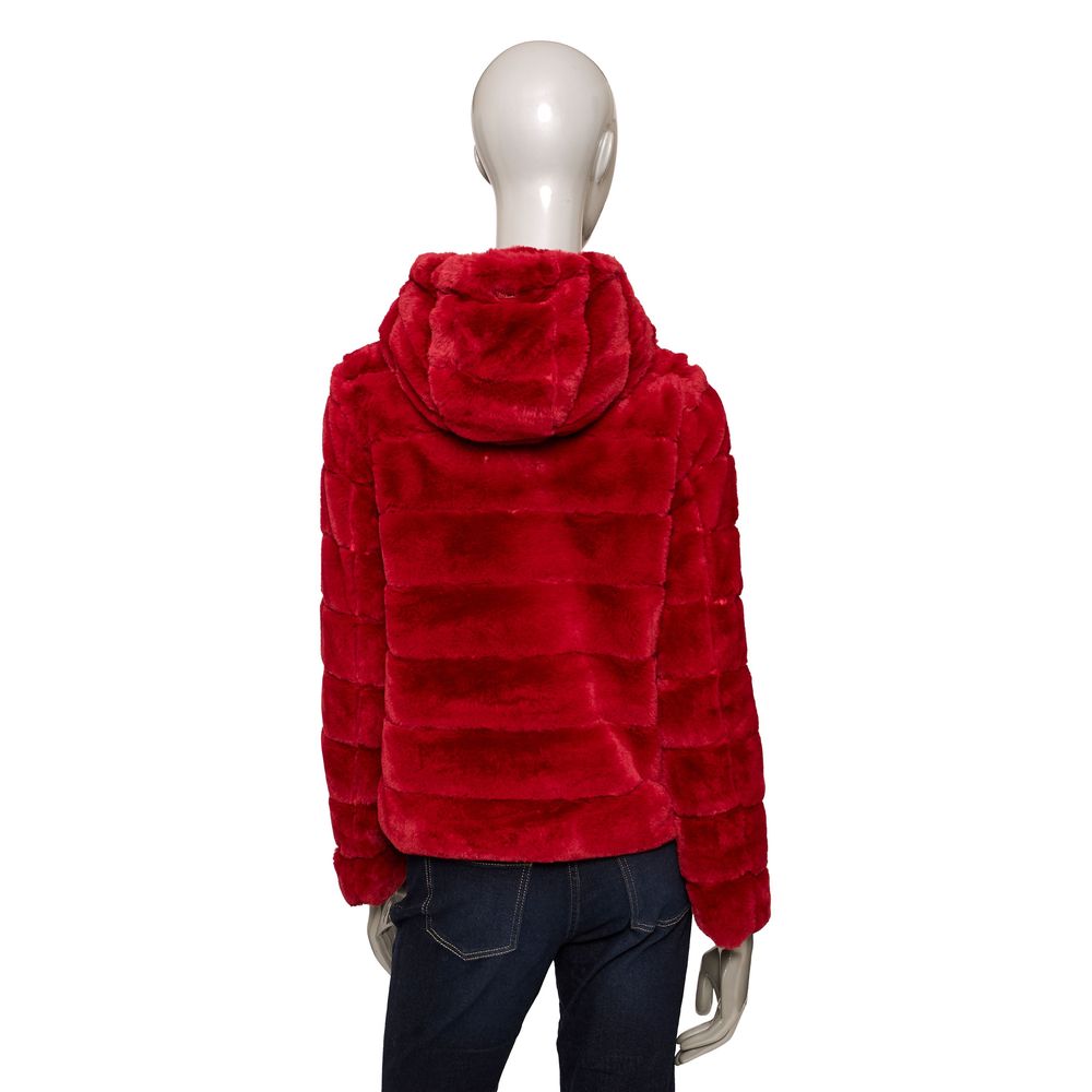 Baldinini Trend Red Polyester Jackets & Coat