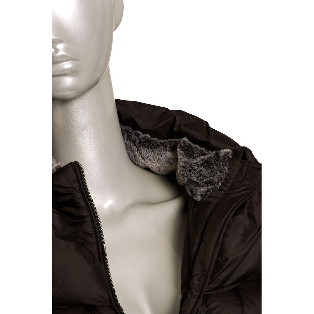 Baldinini Trend Black Polyester Jackets & Coat