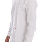 Moschino Elegant White Slim-Fit Cotton Shirt