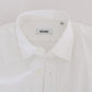 Moschino Elegant White Slim-Fit Cotton Shirt